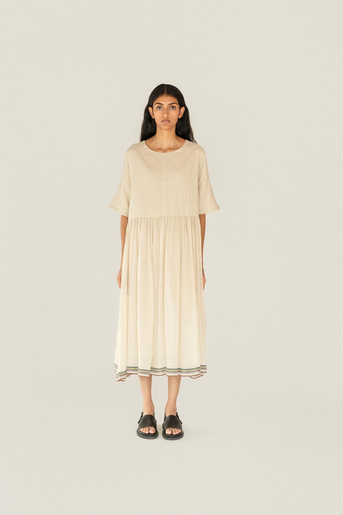 Runaway Bicycle Dora Dress - Alabaster - Image 1 of 4