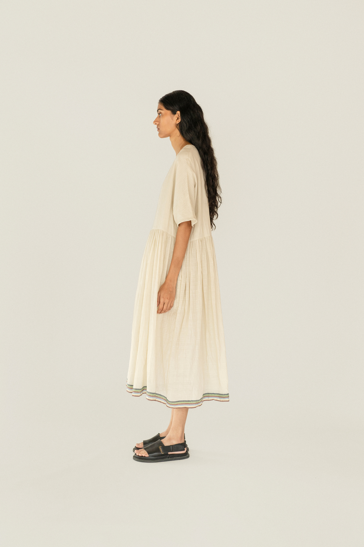Runaway Bicycle Dora Dress - Alabaster - Image 2 of 4