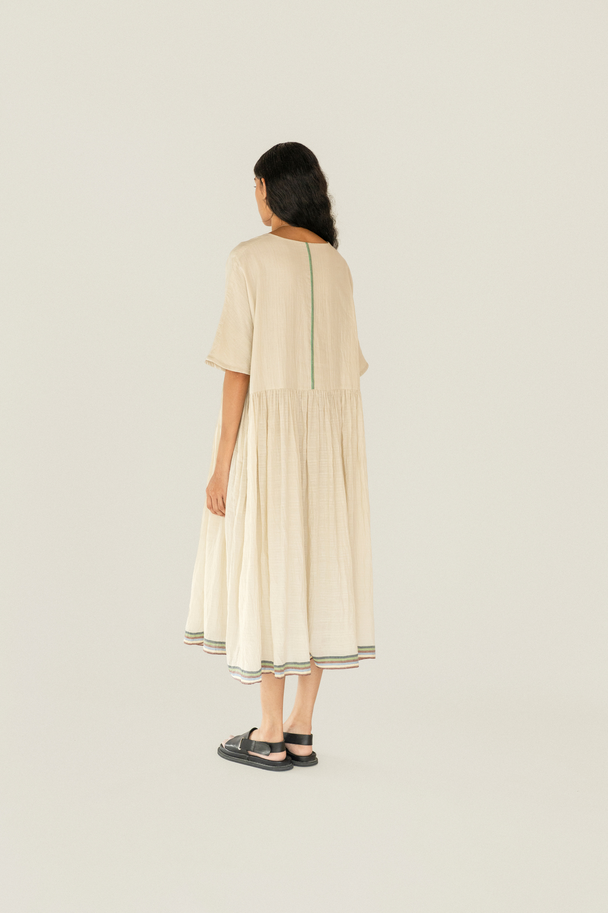 Runaway Bicycle Dora Dress - Alabaster - Image 3 of 4