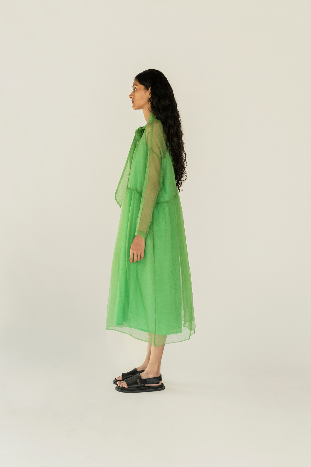 Runaway Bicycle Aouli Dress - Light Green - Image 3 of 4
