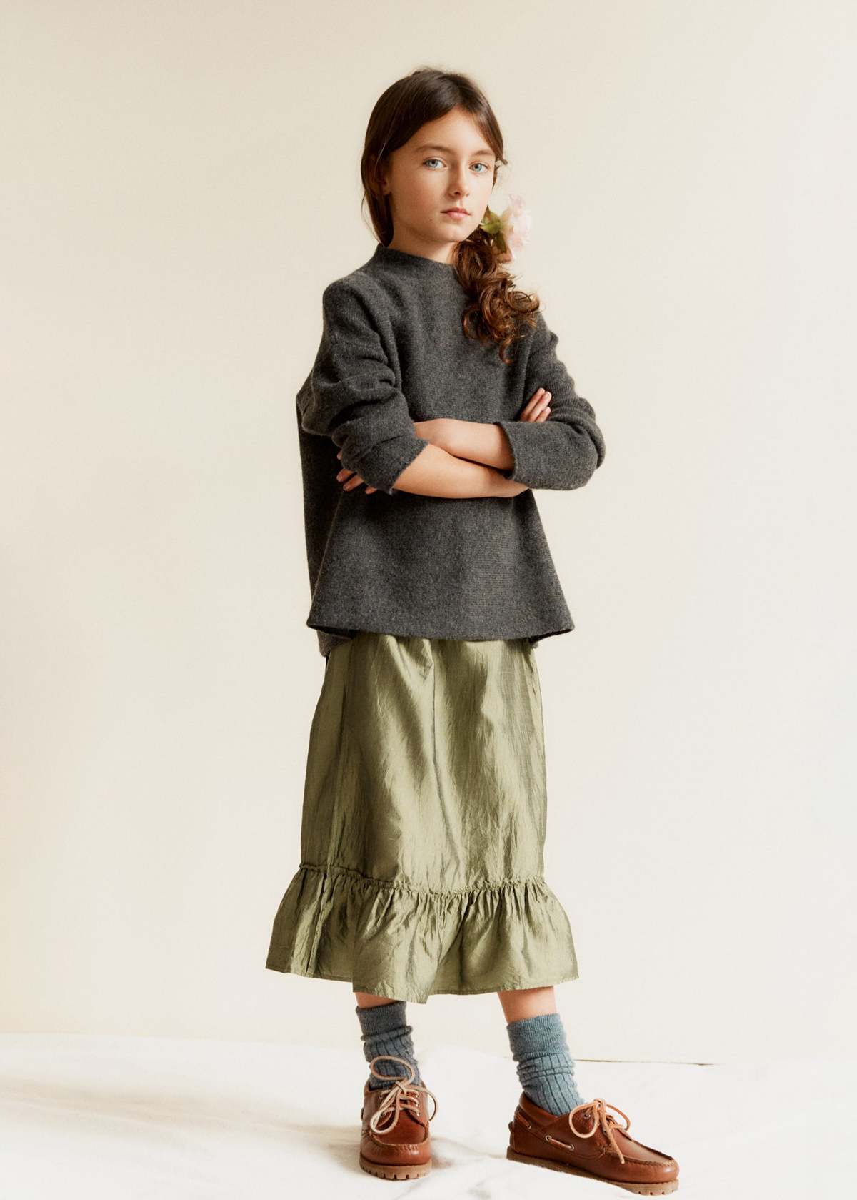KIDS Caramel Janine Silk Skirt - Image 4 of 5