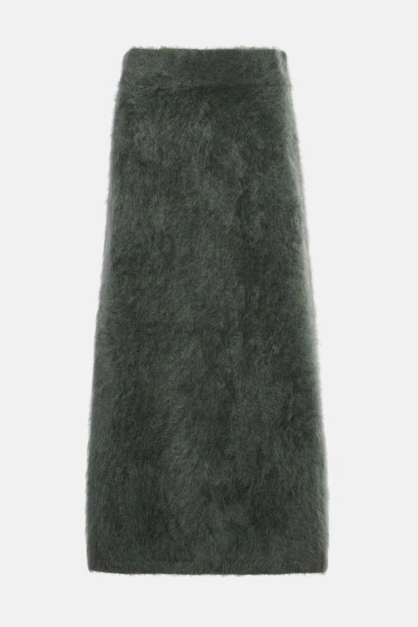 Lisa Yang Asta Skirt in Olive Brushed