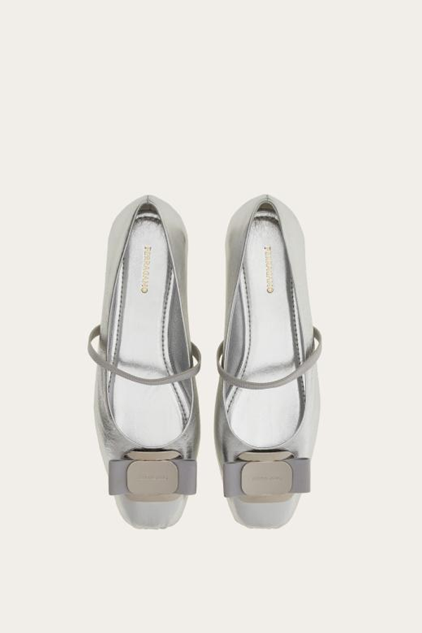 Ferragamo Flat Shoes - Silver