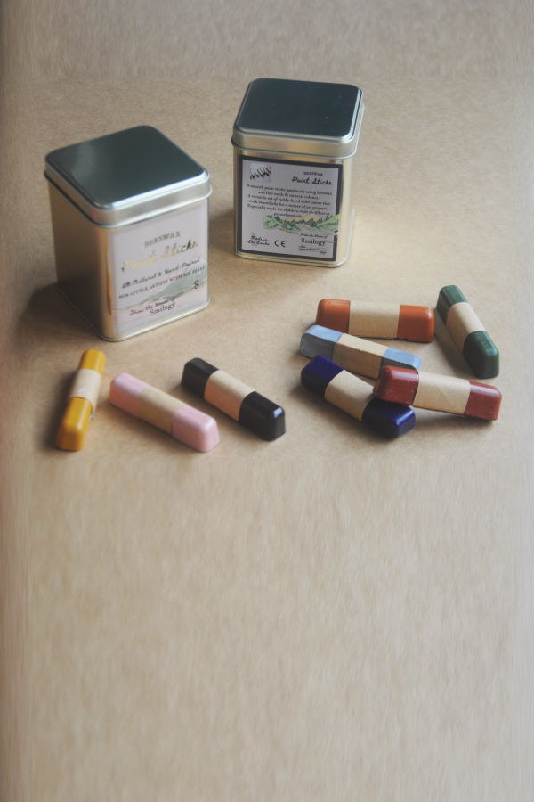 Smilogy All Natural Beeswax Crayons Beeswax Paint Sticks Set of 8 Sticks Crayons