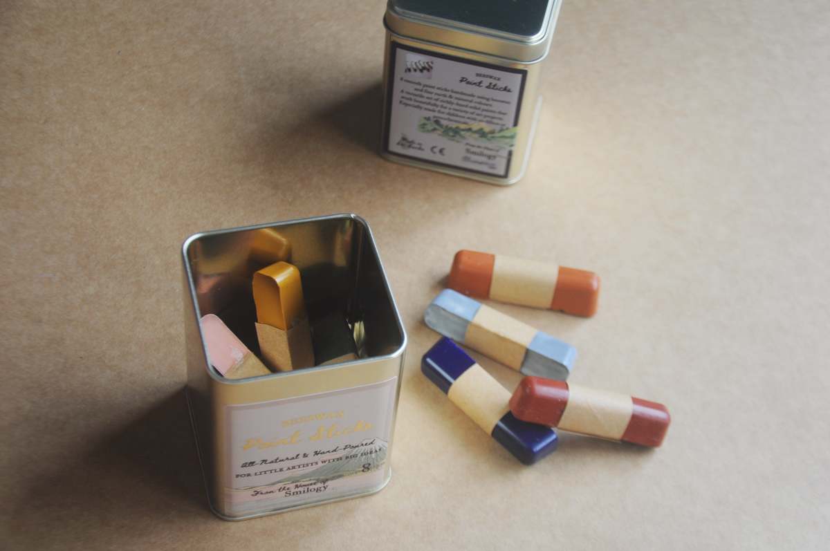 Smilogy All Natural Beeswax Crayons Beeswax Paint Sticks Set of 8 Sticks Crayons - Image 2 of 5