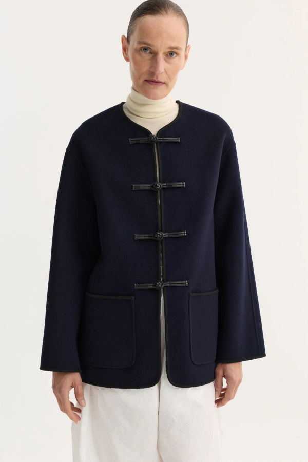 Róhe Marie Mandarin Double-Faced Jacket