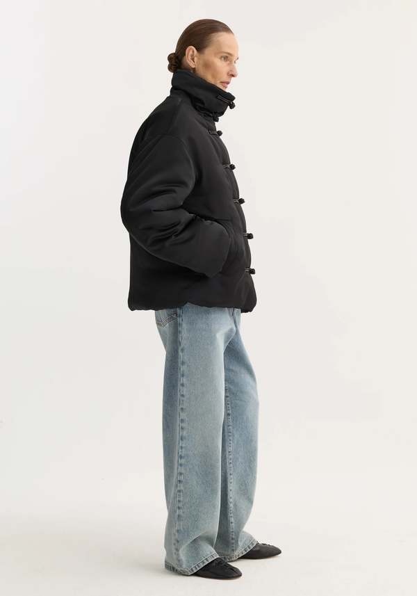 Rhe Marie Mandarin Padded Puffer Jacket