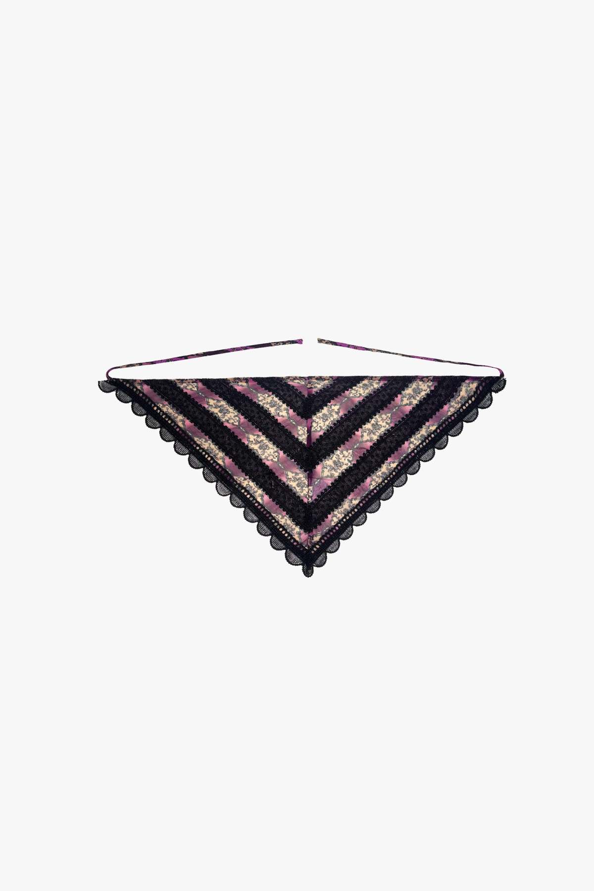 Anna Sui Cameo Stripe Print Headscarf - Image 1 of 4