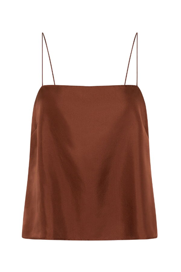 St. Agni 90s Silk Twill Cami Top