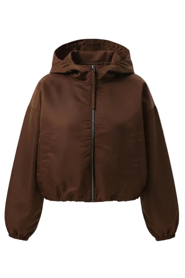 Citizens of Humanity Cropped Nylon Windbreaker Jacket