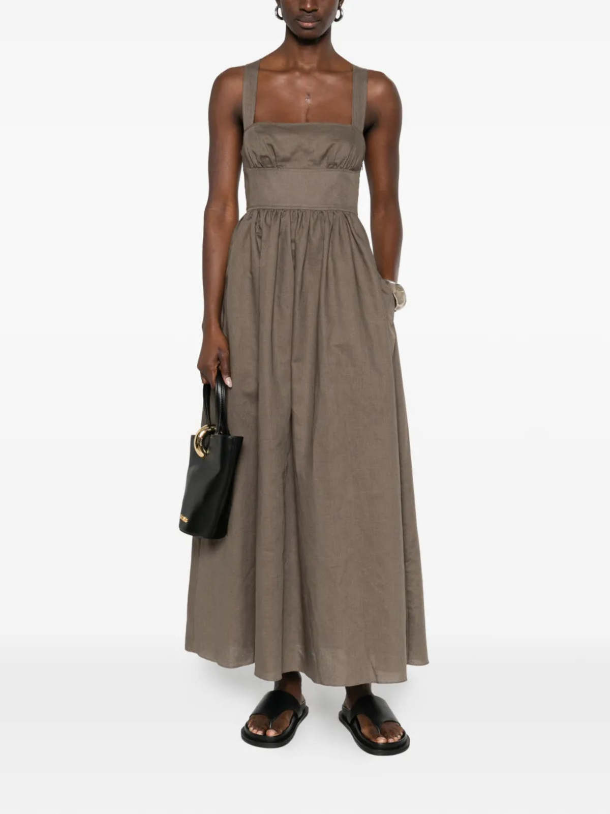 Matteau Crossback Linen Dress - Myrtle - Image 2 of 5