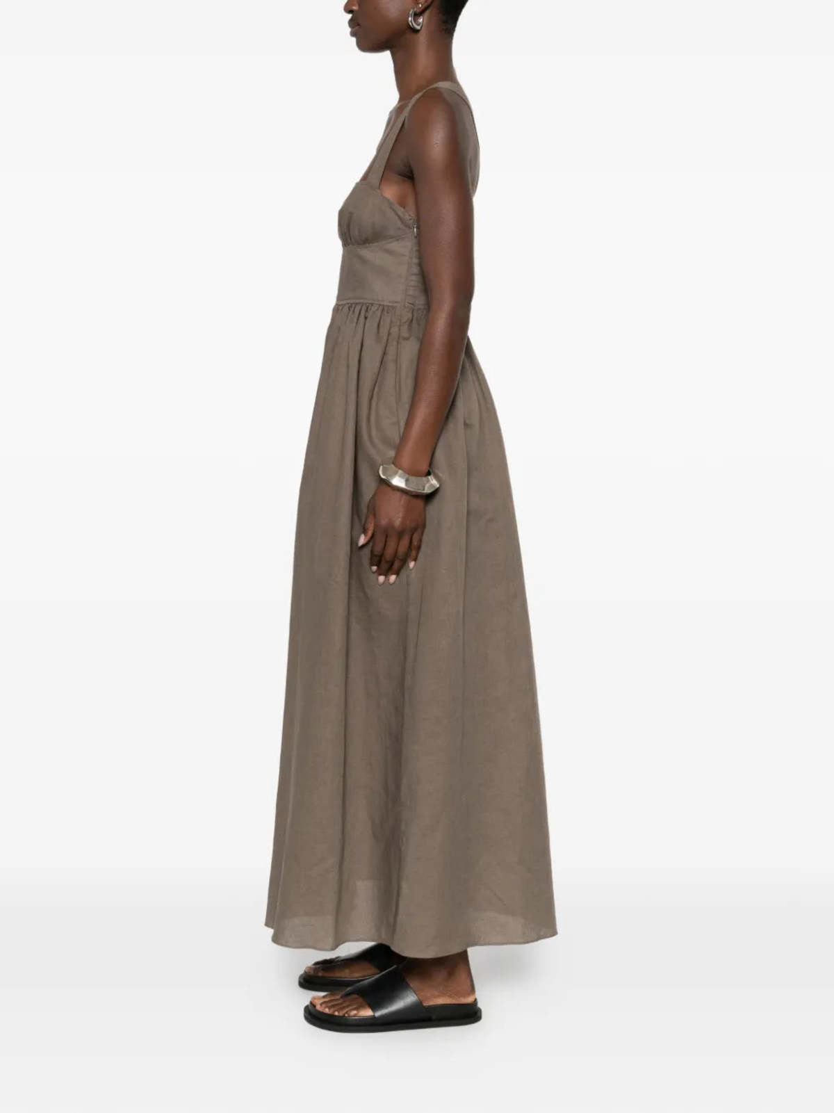 Matteau Crossback Linen Dress - Myrtle - Image 3 of 5