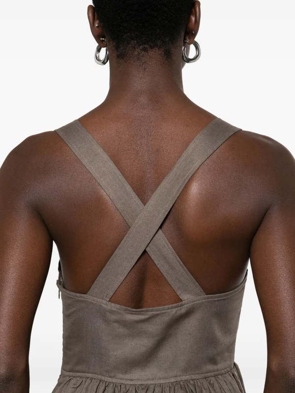 Matteau Crossback Linen Dress - Myrtle