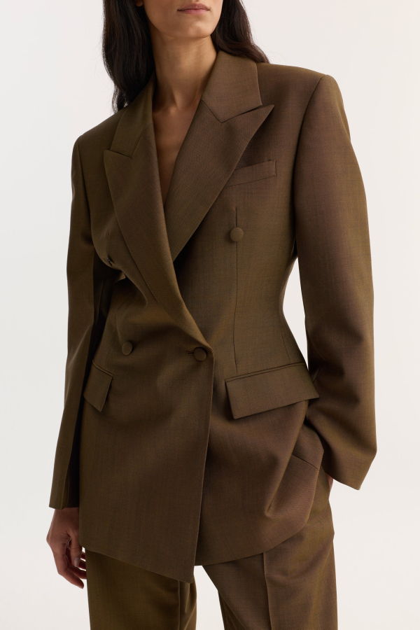 Róhe Double-Breasted Waisted Blazer