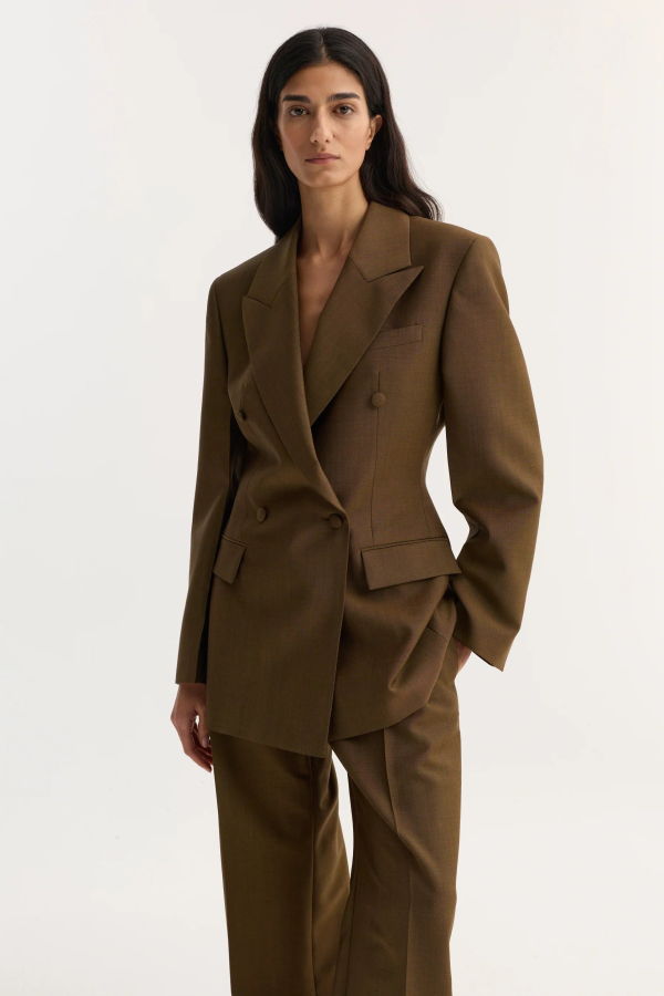 Róhe Double-Breasted Waisted Blazer