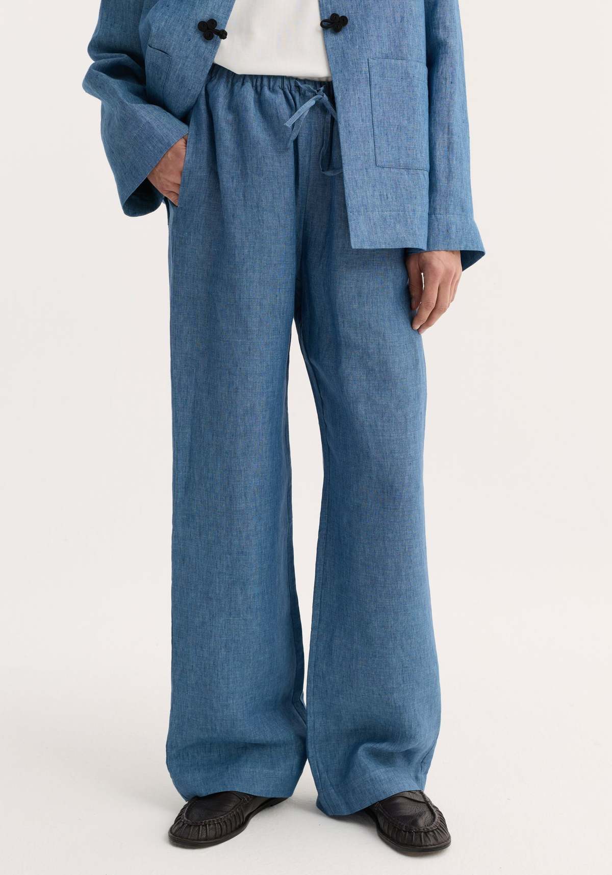 Róhe Wide Leg Pyjama Trousers - Image 1 of 3