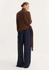 Róhe Wide Leg Silk Trousers - Thumbnail 4