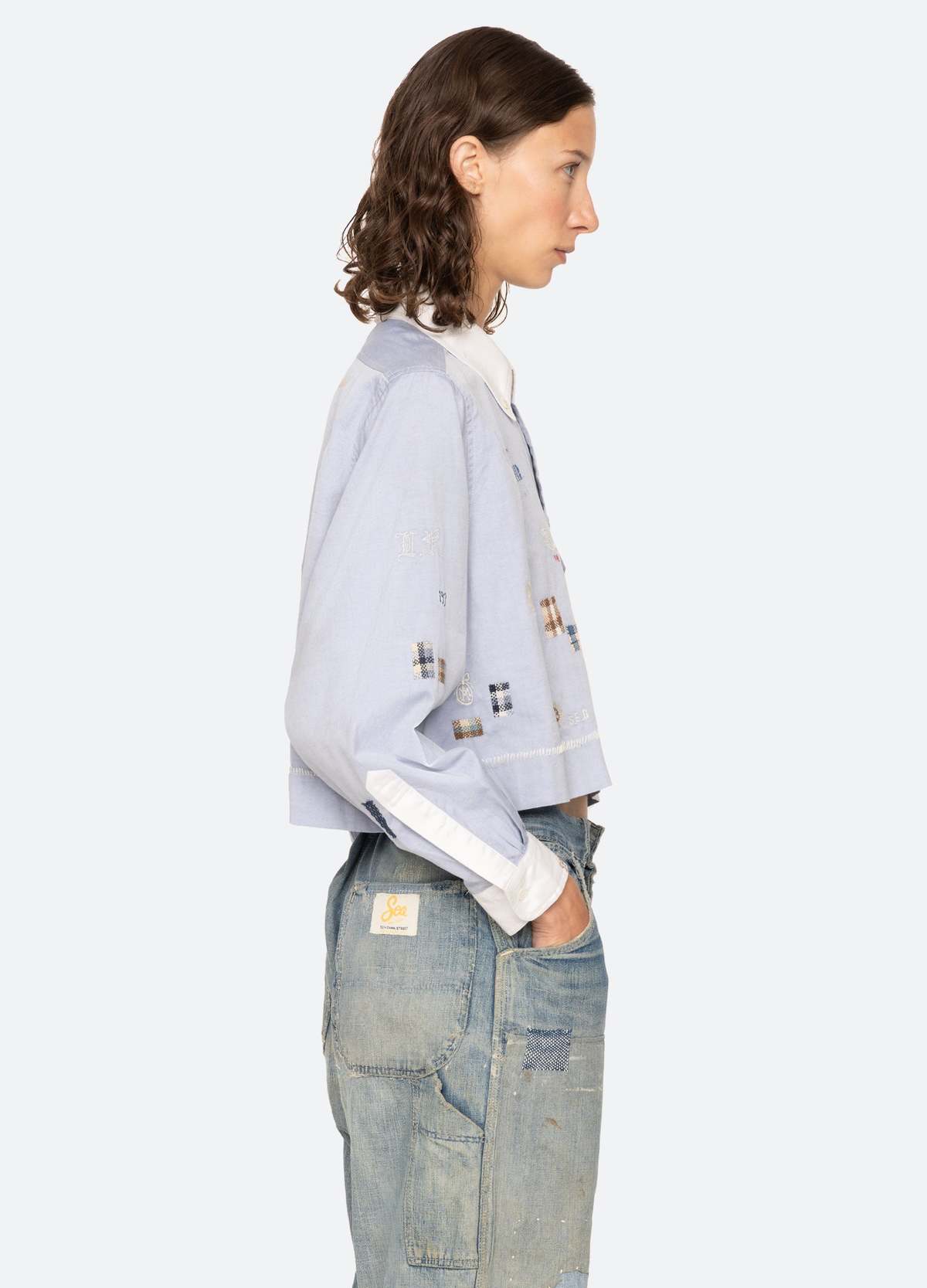 Sea NY Claira L/S Shirt - Blue - Image 4 of 8
