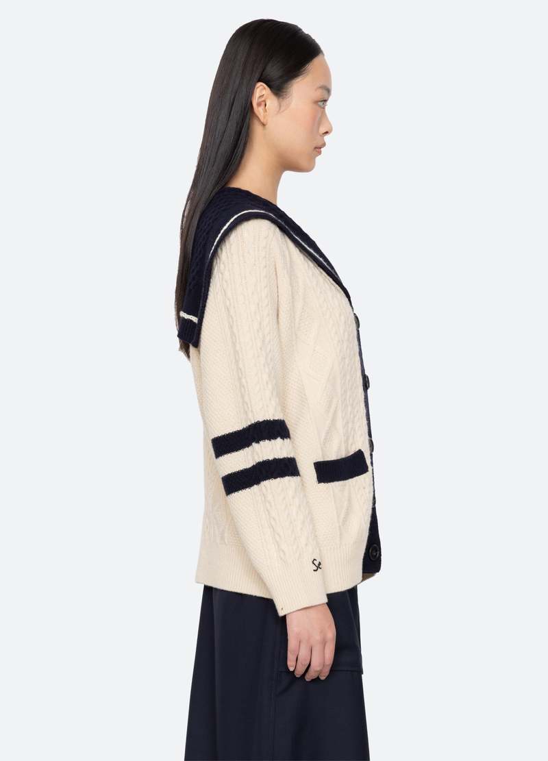 Sea NY Maren Cardigan - Cream