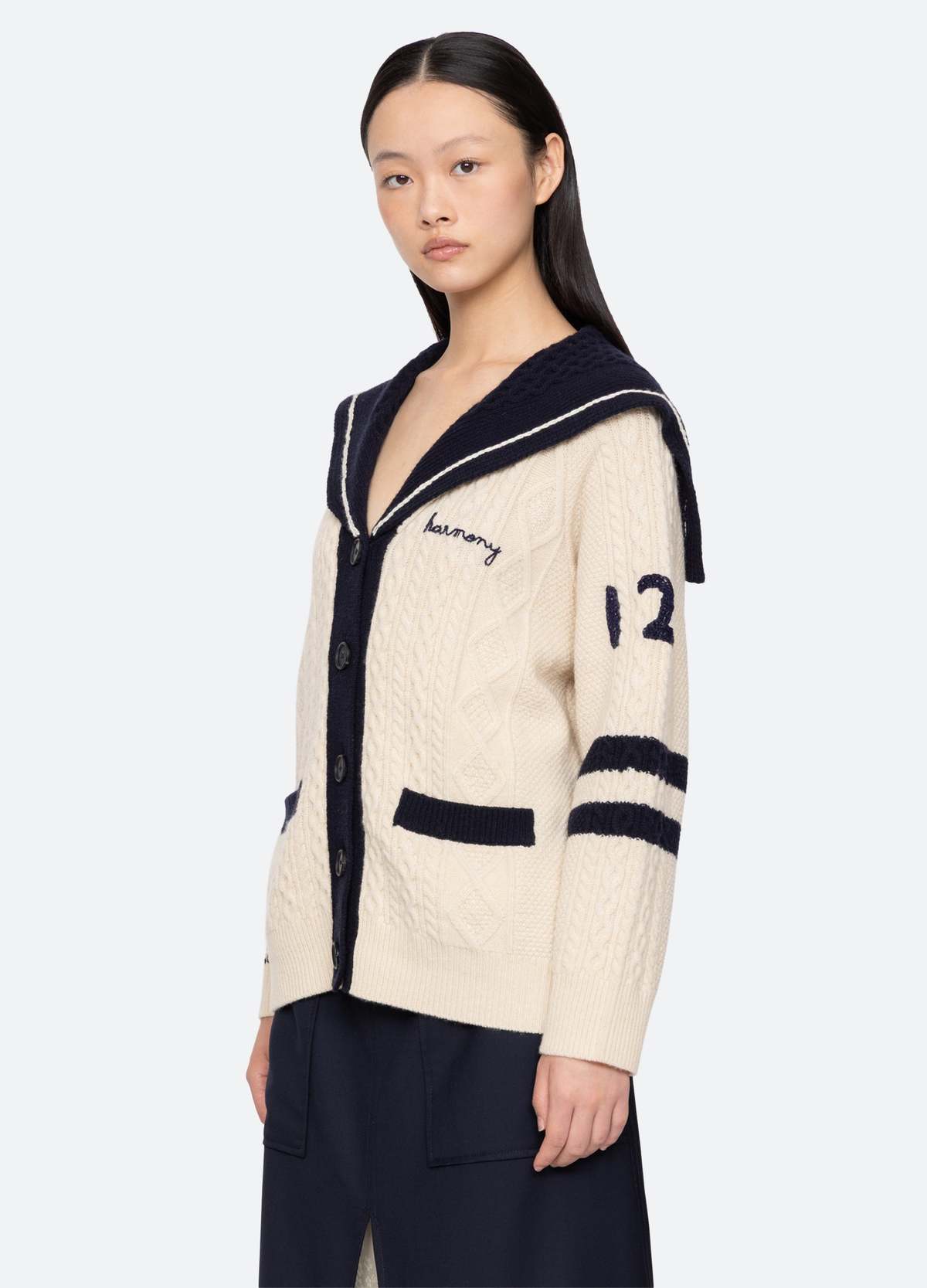 Sea NY Maren Cardigan - Cream - Image 5 of 7