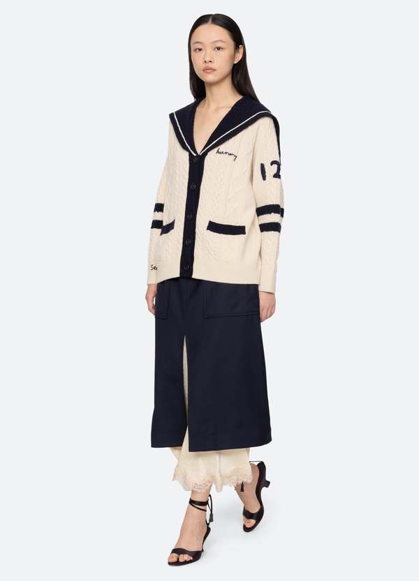 Sea NY Maren Cardigan - Cream