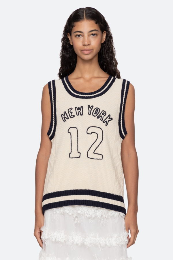 Sea NY Maren Vest - Cream