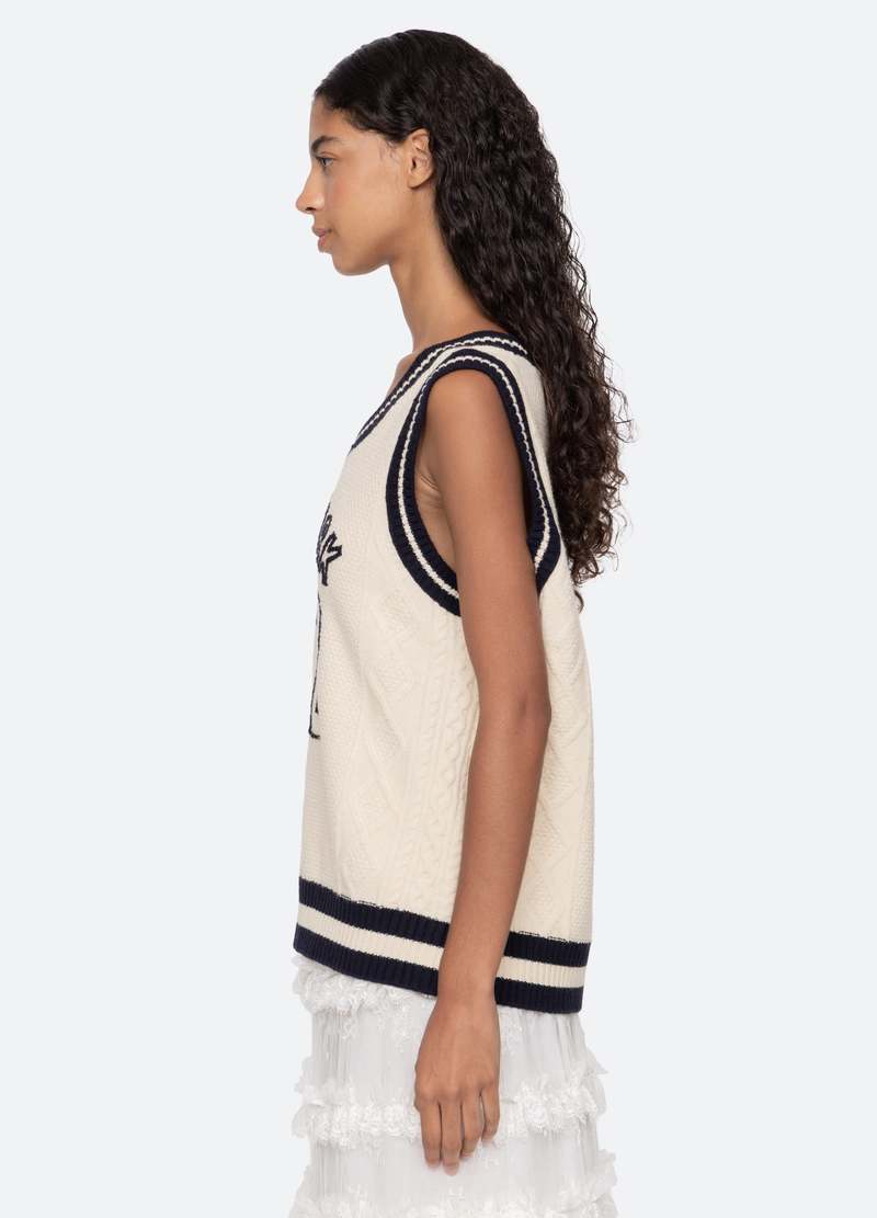 Sea NY Maren Vest - Cream