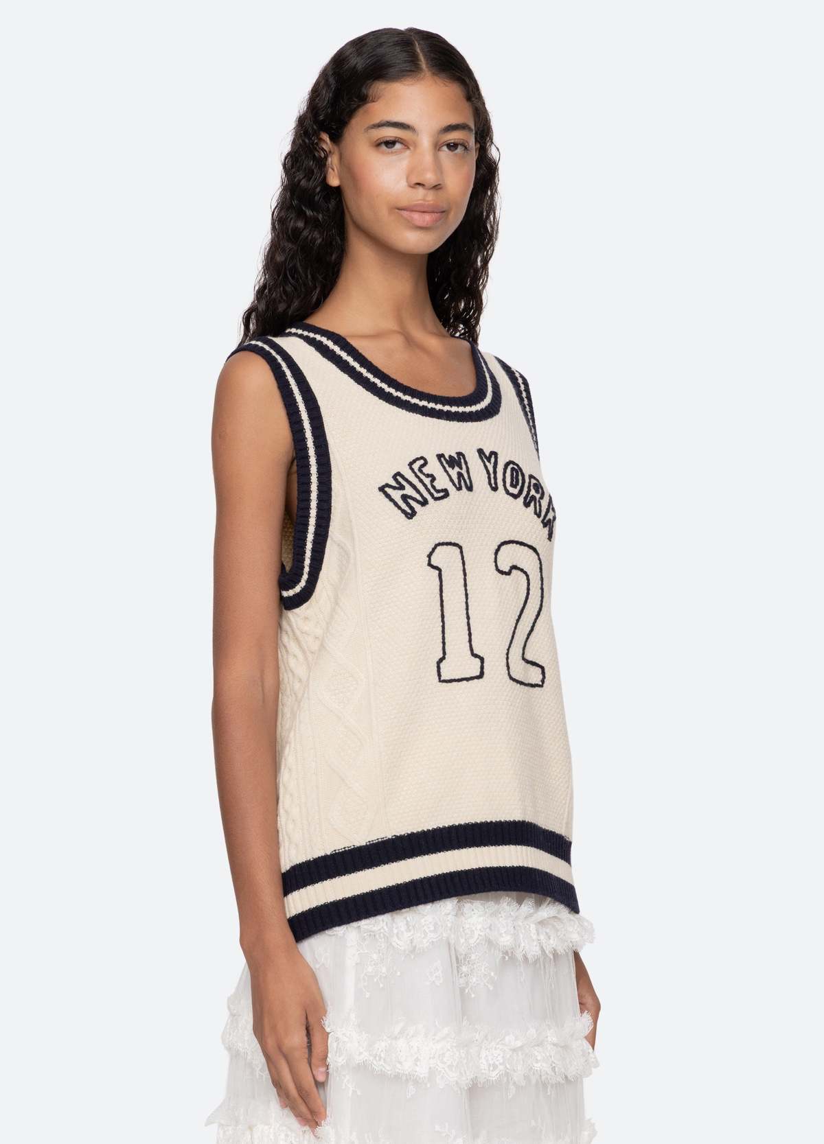 Sea NY Maren Vest - Cream - Image 5 of 7