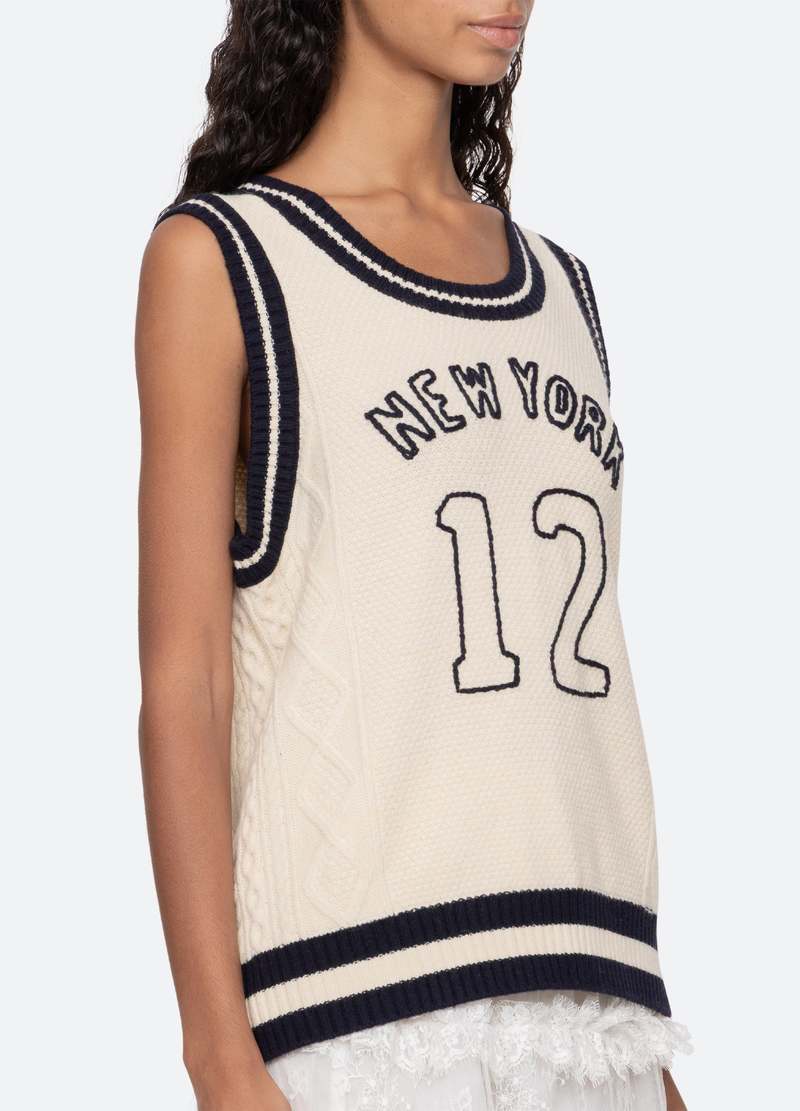 Sea NY Maren Vest - Cream