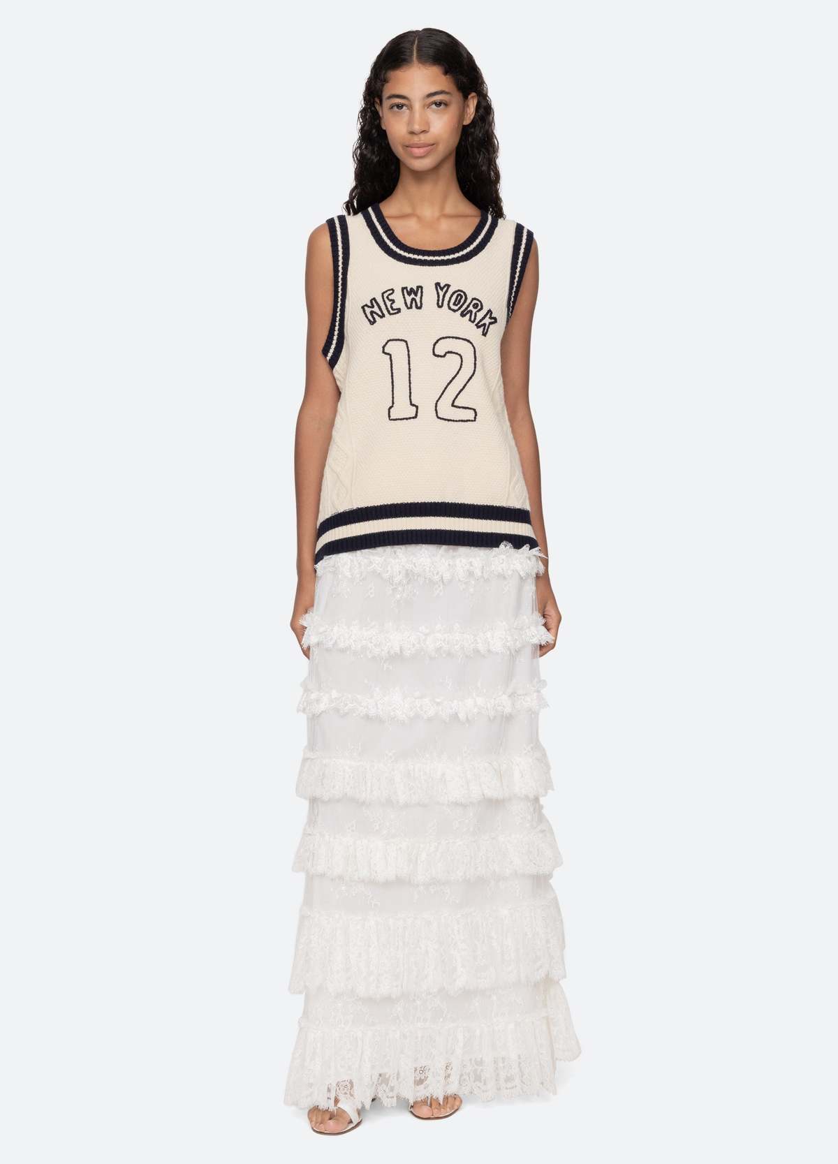 Sea NY Maren Vest - Cream - Image 7 of 7