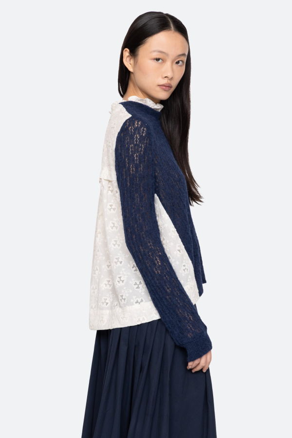 Sea NY Teagan Sweater - Navy