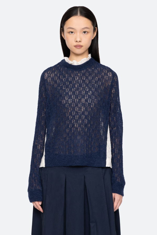 Sea NY Teagan Sweater - Navy