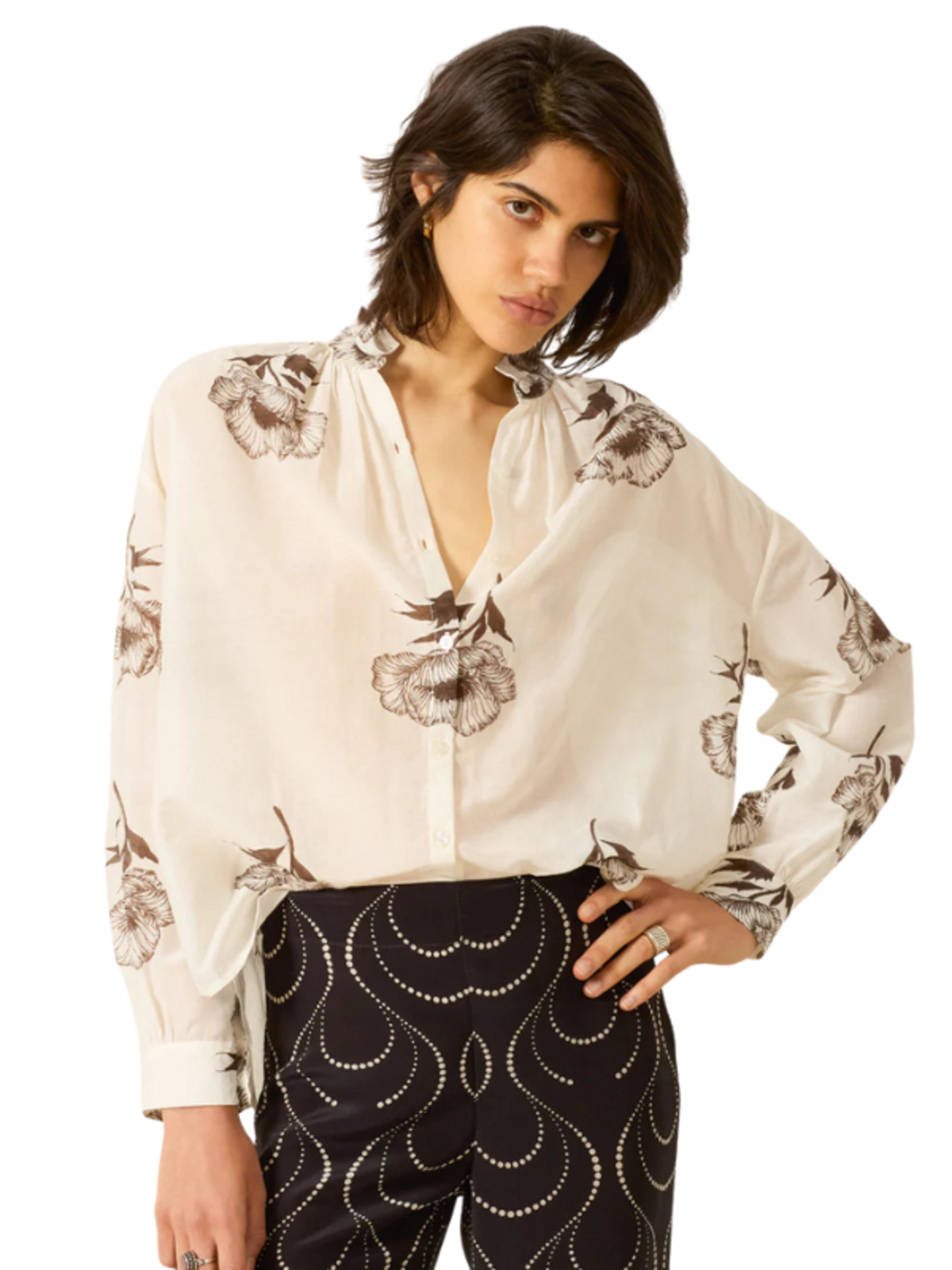 Alix Of Bohemia Kiki Obsidian Poppy Shirt - Image 3 of 4