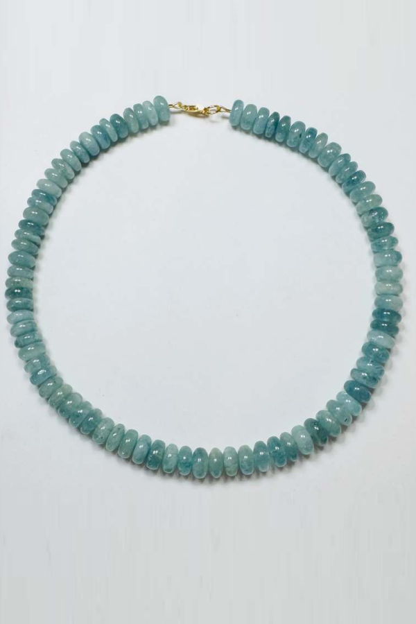 Theodosia Candy Collar Necklace - Aquamarine