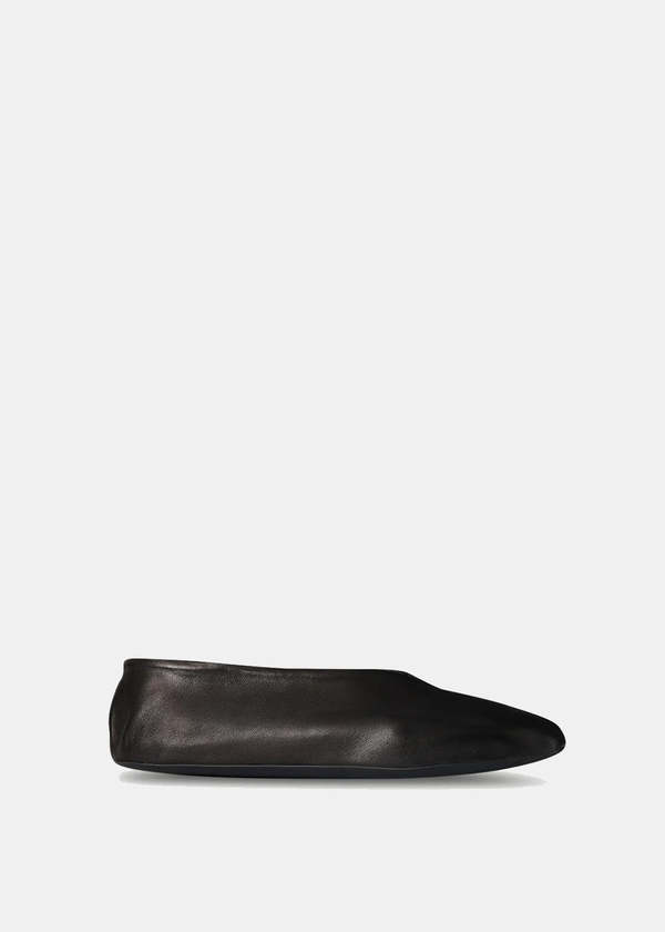 The Row Stella Slipper - Black