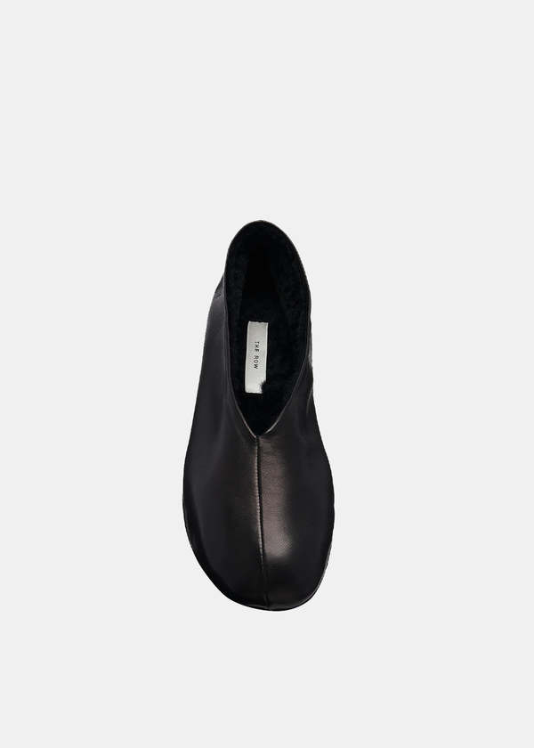 The Row Stella Slipper - Black