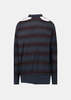 Balenciaga Layered Striped Sweater - Black/Multicolor - Thumbnail 2