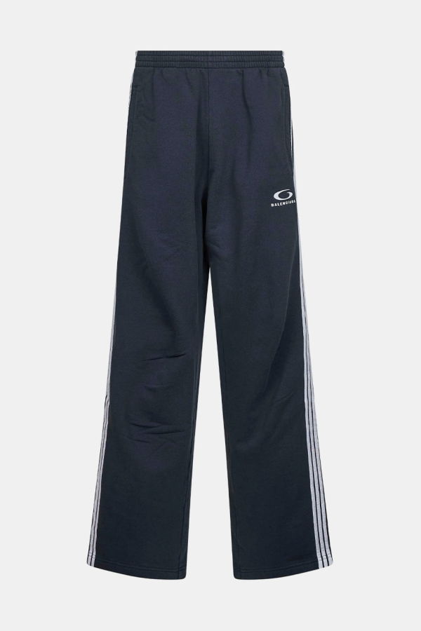 Balenciaga Marine Blue Loop Sports Icon Baggy Sweatpants - Marine Blue/White