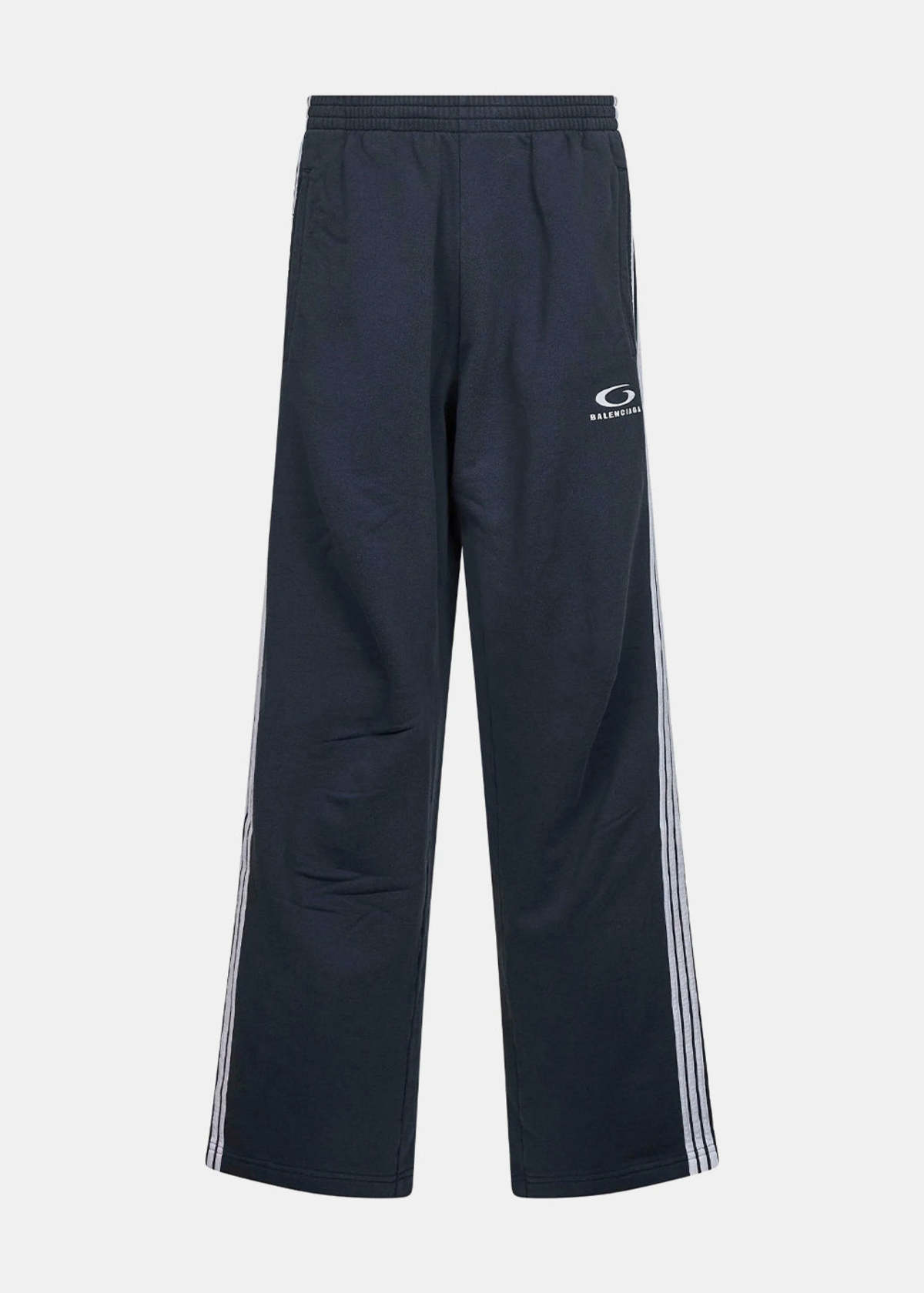 Balenciaga Marine Blue Loop Sports Icon Baggy Sweatpants - Marine Blue/White - Image 1 of 2