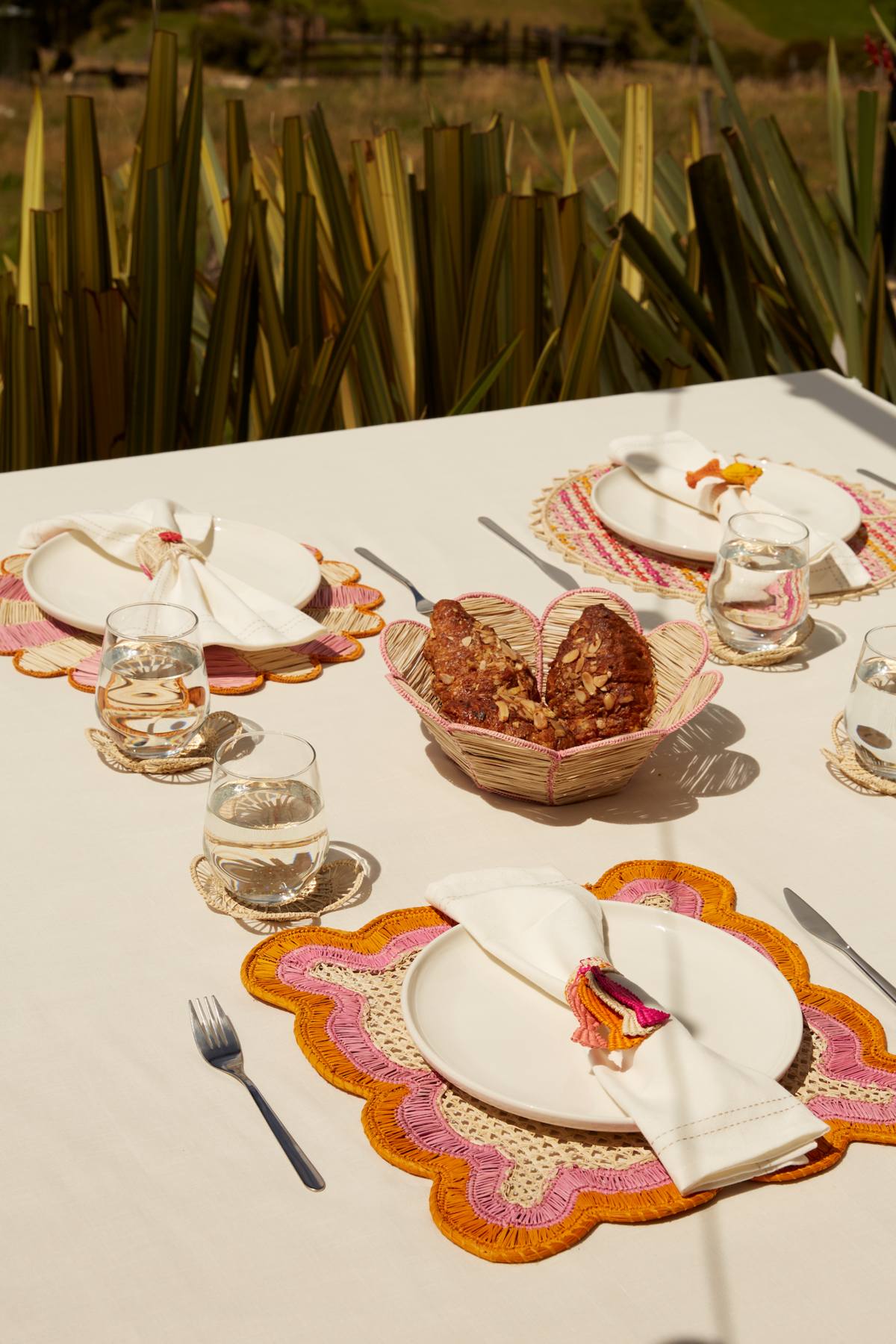 Coro Cora Flower Bread Basket - Image 4 of 4