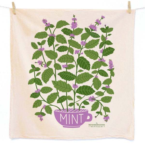 The Neighborgoods Fresh Herbs Tea Towel Set - Thumbnail 3