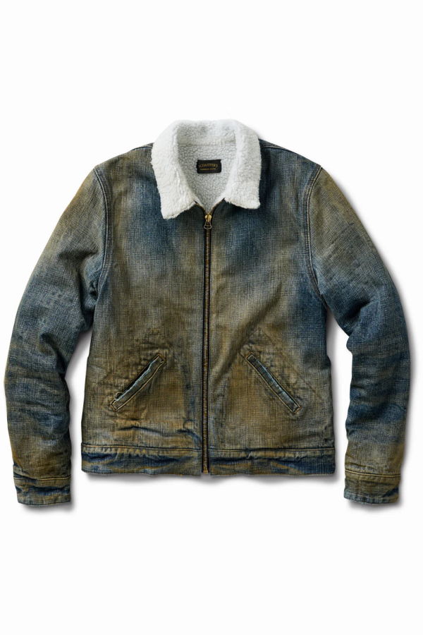 SCHAEFFER'S GARMENT HOTEL Destroyed Shearling Jacket