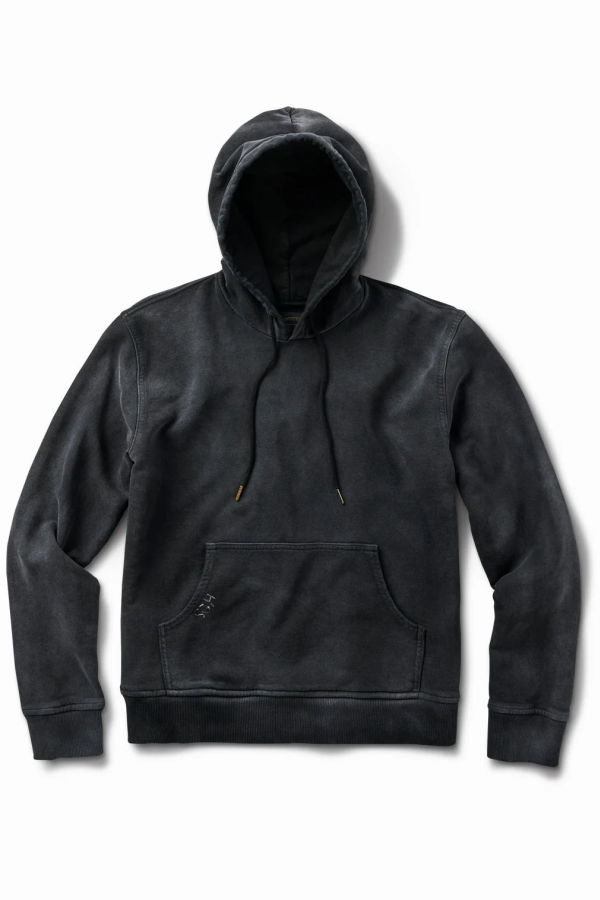 SCHAEFFER'S GARMENT HOTEL Distressed Black Hoodie