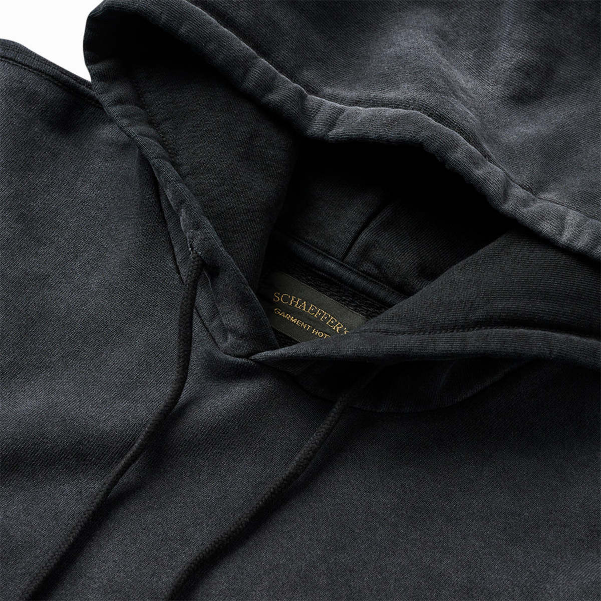 SCHAEFFER'S GARMENT HOTEL Distressed Black Hoodie - Image 3 of 3