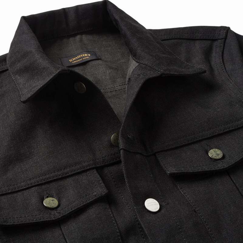 SCHAEFFER'S GARMENT HOTEL Sulphur Black Denim Jacket