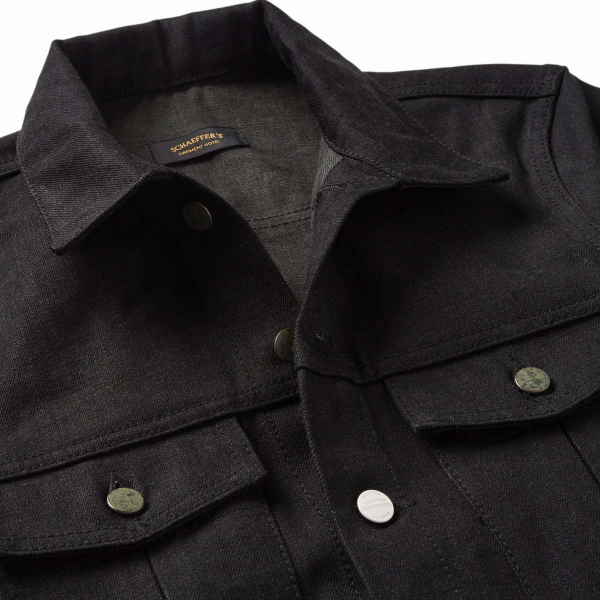 SCHAEFFER'S GARMENT HOTEL Sulphur Black Denim Jacket - Image 3 of 4