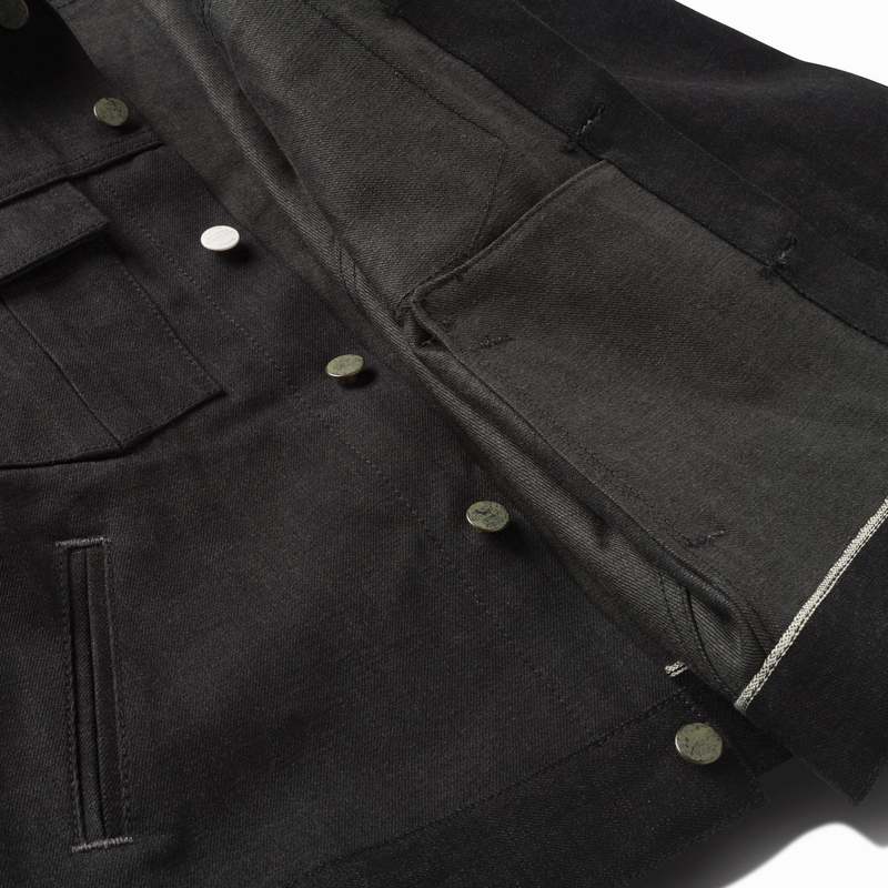 SCHAEFFER'S GARMENT HOTEL Sulphur Black Denim Jacket