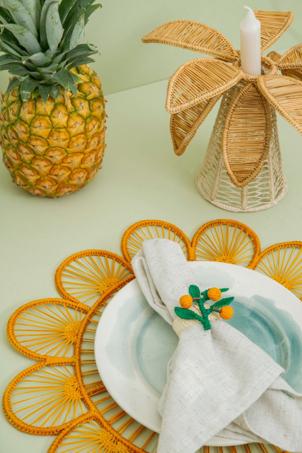 Coro Cora Palm Tree Candle Holder Small