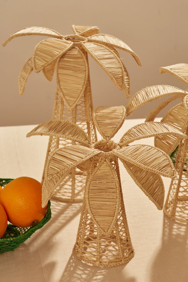 Coro Cora Palm Tree Candle Holder Small