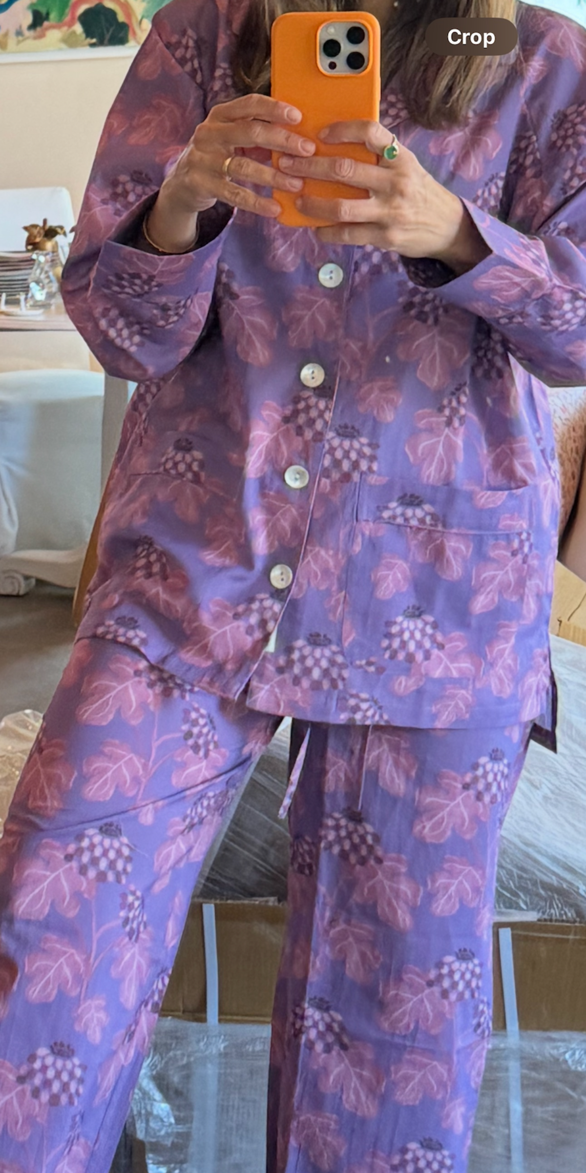 Carly Home Casia Flowers Pajamas - Image 3 of 4